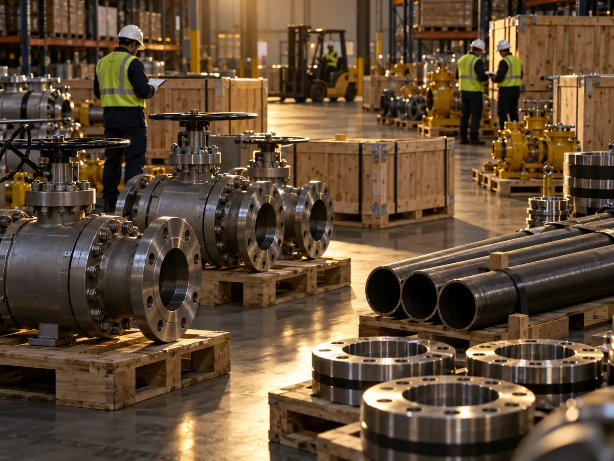 Illustrative industrial items prepared for procurement